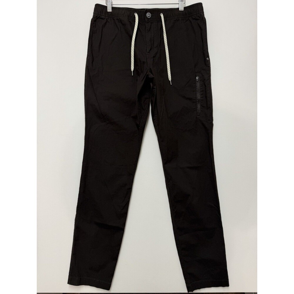 Vuori Ripstop Climber Pants Mens Small Black Hiking Outdoor Tapered V412 EUC